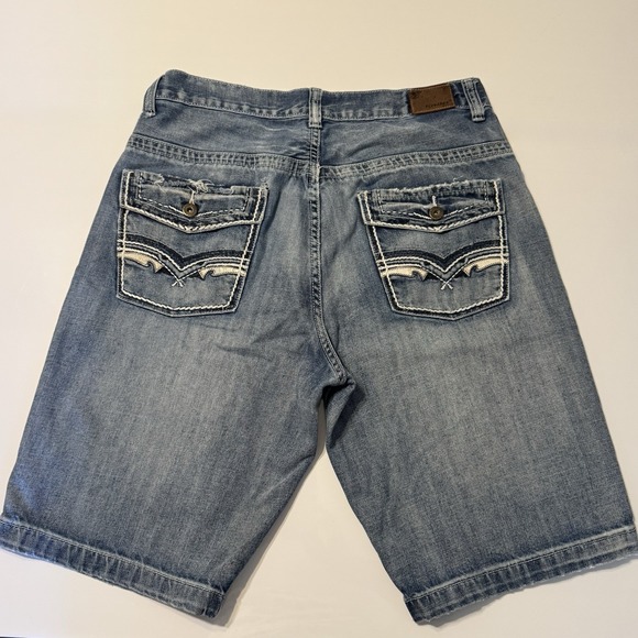 Flypaper Jean Shorts Men's 34 Distressed Skater Grunge Y2K Long - Picture 4 of 15